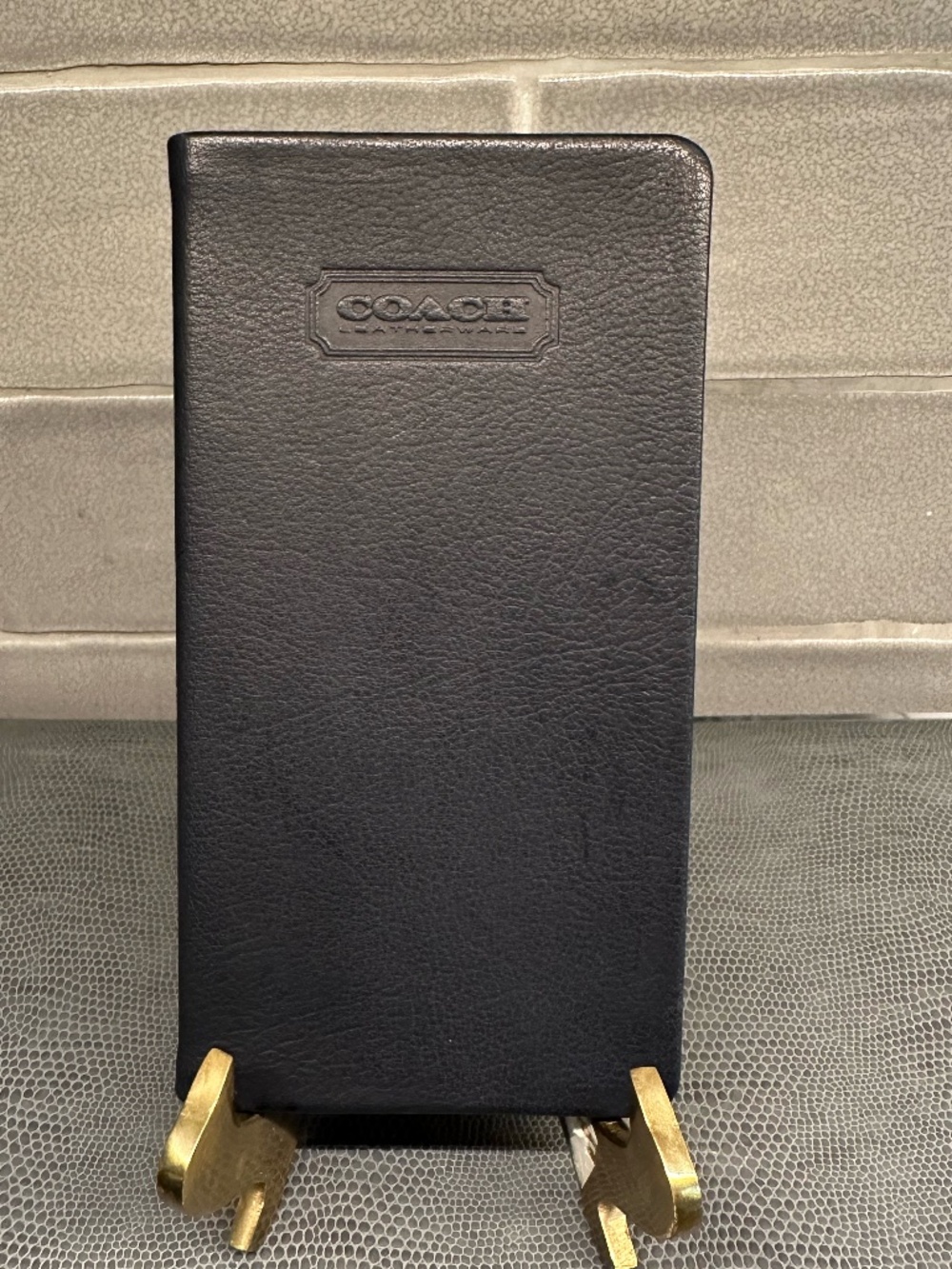 NEW Vintage Coach Address Book ~ Black